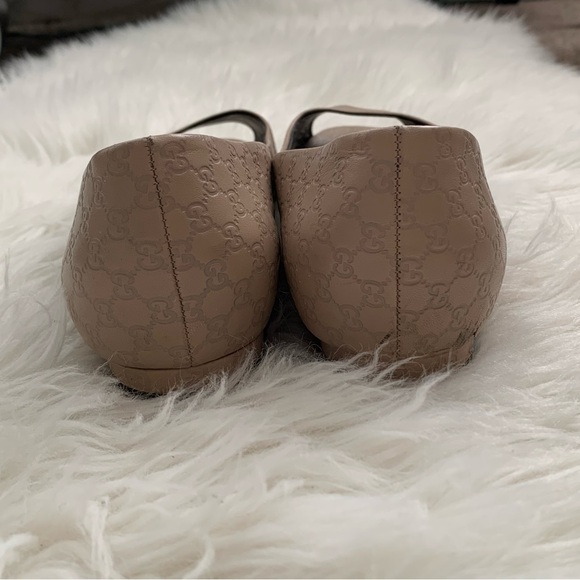1992.GUCCI logo leather flats - Picture 5 of 11